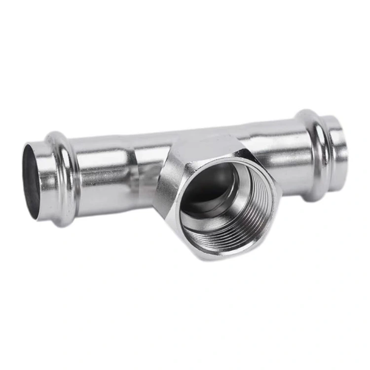 Тройник с внутренней резьбой двойного пресса