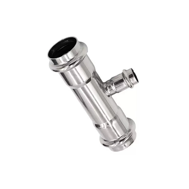 Тройник-переходник с двойным прессованием